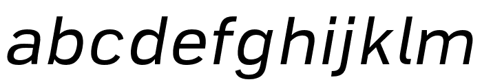 TofinoProPersonalText-RegularItalic Font LOWERCASE