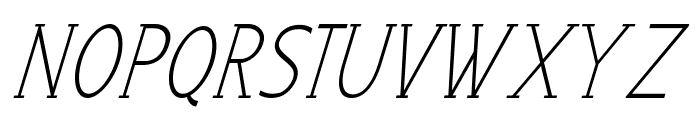 Tootie-CondensedItalic Font UPPERCASE