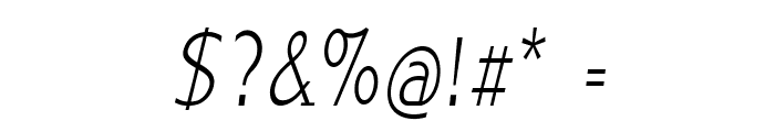 Tootie-CondensedRegular Font OTHER CHARS
