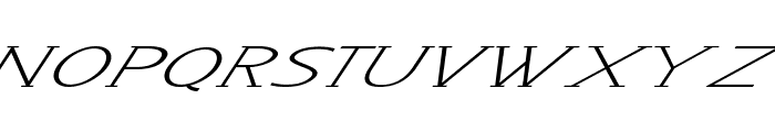 Tootie-ExtraexpandedItalic Font UPPERCASE