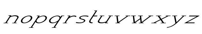 Tootie-ExtraexpandedItalic Font LOWERCASE