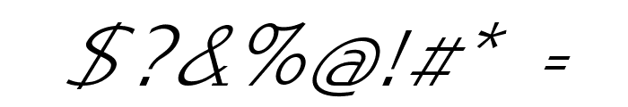 Tootie-Italic Font OTHER CHARS