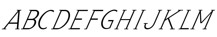Tootie-Italic Font UPPERCASE