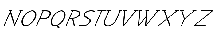 Tootie-Italic Font UPPERCASE