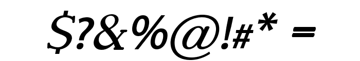 Toplar-BoldItalic Font OTHER CHARS