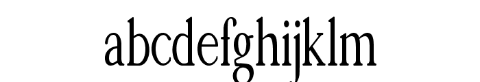 Toplar-CondensedRegular Font LOWERCASE