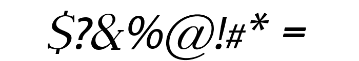 Toplar-Italic Font OTHER CHARS