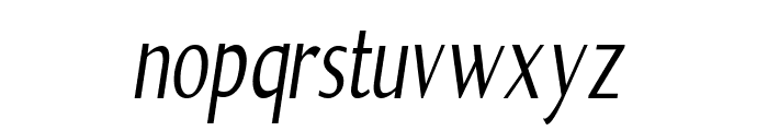 Torten-CondensedItalic Font LOWERCASE