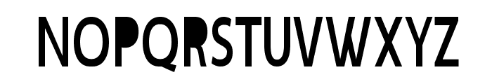 Tottenham-CondensedRegular Font UPPERCASE