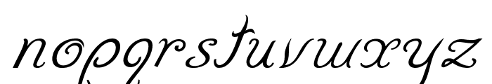 TotteriItalic Font LOWERCASE