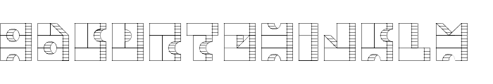 TPF Box of Bricks 1L Font LOWERCASE