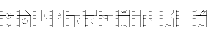 TPF Box of Bricks 1R Font UPPERCASE