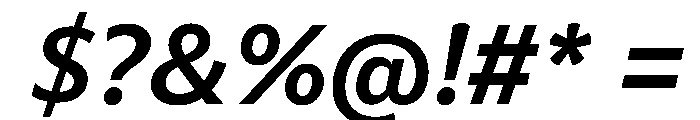 Trebuchet Ms Semibold Italic Font OTHER CHARS