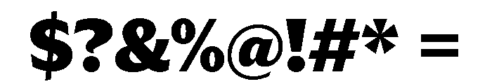 Trust 1A Black Font OTHER CHARS