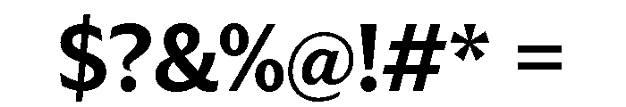 Trust 1A Bold Font OTHER CHARS
