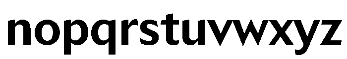 Trust 1A Bold Font LOWERCASE