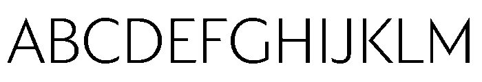 Trust 1A Light Font UPPERCASE