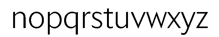 Trust 1A Light Font LOWERCASE