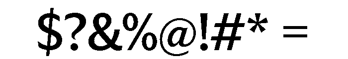 Trust 1A Medium Font OTHER CHARS