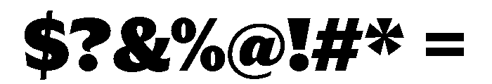 Trust 1A XBlack Font OTHER CHARS
