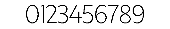 Trust 1A XLight Font OTHER CHARS