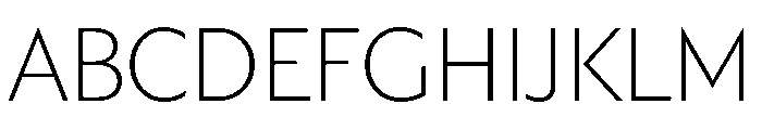 Trust 1A XLight Font UPPERCASE