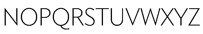 Trust 1A XLight Font UPPERCASE