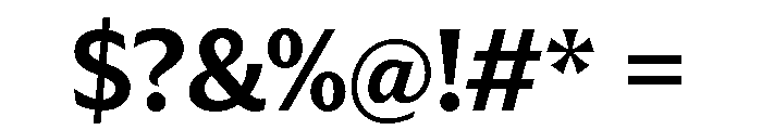 Trust 3A Bold Font OTHER CHARS