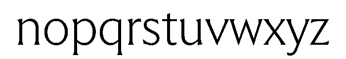 Trust 3A Light Font LOWERCASE