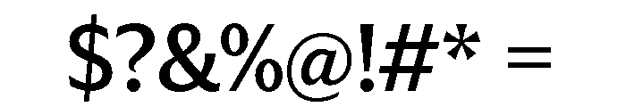 Trust 3A Medium Font OTHER CHARS
