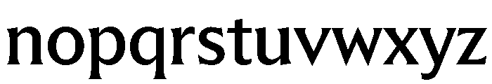 Trust 3A Medium Font LOWERCASE