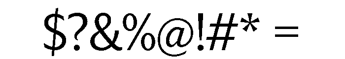 Trust 3A Regular Font OTHER CHARS