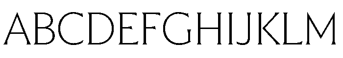Trust 3A XLight Font UPPERCASE