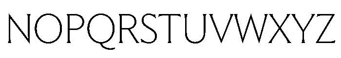 Trust 3A XLight Font UPPERCASE