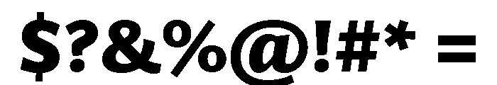 Trust Bold Font OTHER CHARS