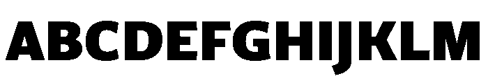 Trust Heavy Font UPPERCASE