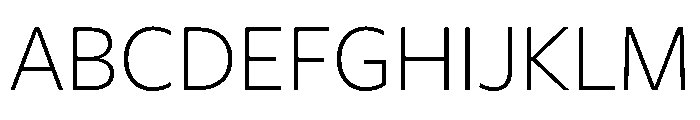 Trust Light Font UPPERCASE