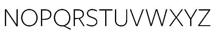 Trust Light Font UPPERCASE