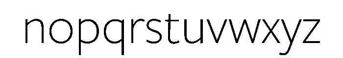 Trust Light Font LOWERCASE