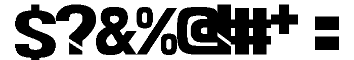 TRACKBAR Bold Font OTHER CHARS