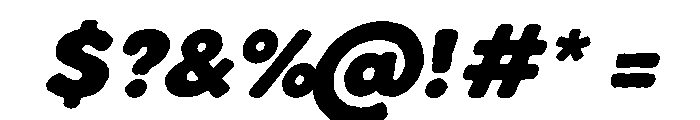 TREMOR Italic Font OTHER CHARS