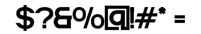 TRIGOLE-Regular Font OTHER CHARS