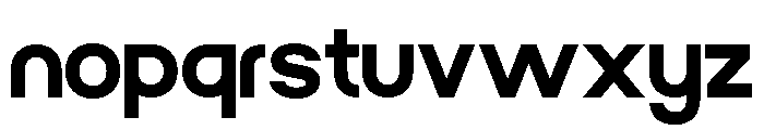 TRIGOLE-Regular Font LOWERCASE