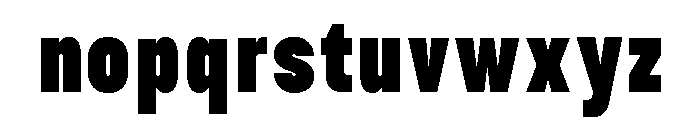 TRT Burn Extra Bold Condensed Font LOWERCASE