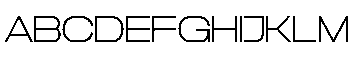 TRT CENZO Extra Light Font UPPERCASE