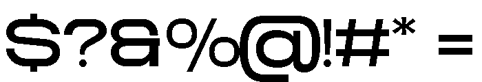 TRT CENZO Medium Font OTHER CHARS