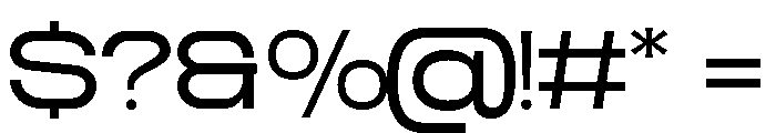 TRT CENZO Regular Font OTHER CHARS