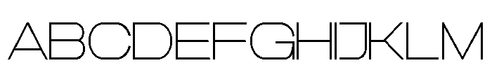 TRT CENZO Thin Font UPPERCASE