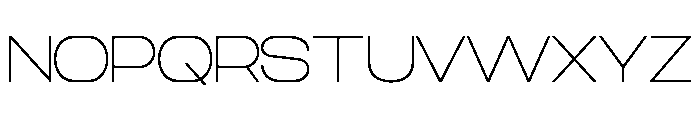 TRT CENZO Thin Font UPPERCASE