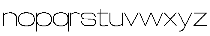 TRT CENZO Thin Font LOWERCASE